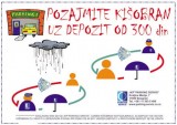 Parking servis pozajmljuje kišobrane 