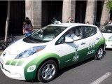 Nissan Leaf taksi vozilo i u Butanu