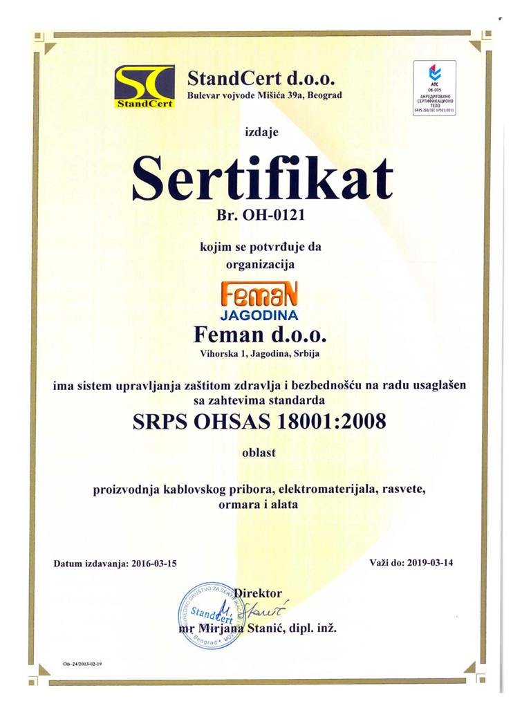 Feman-Sertifikat 18001