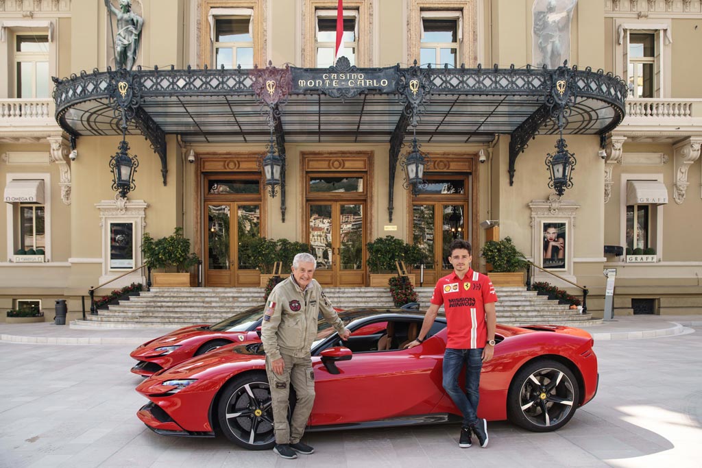Claude Lelouch i Charles Leclerc 