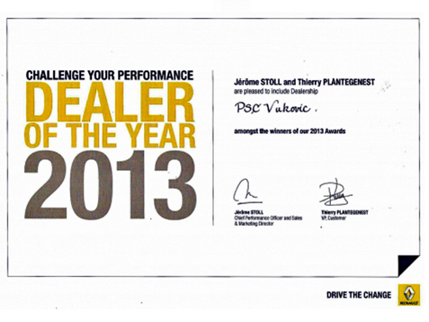 PSC Vukovic diler godine u Srbiji